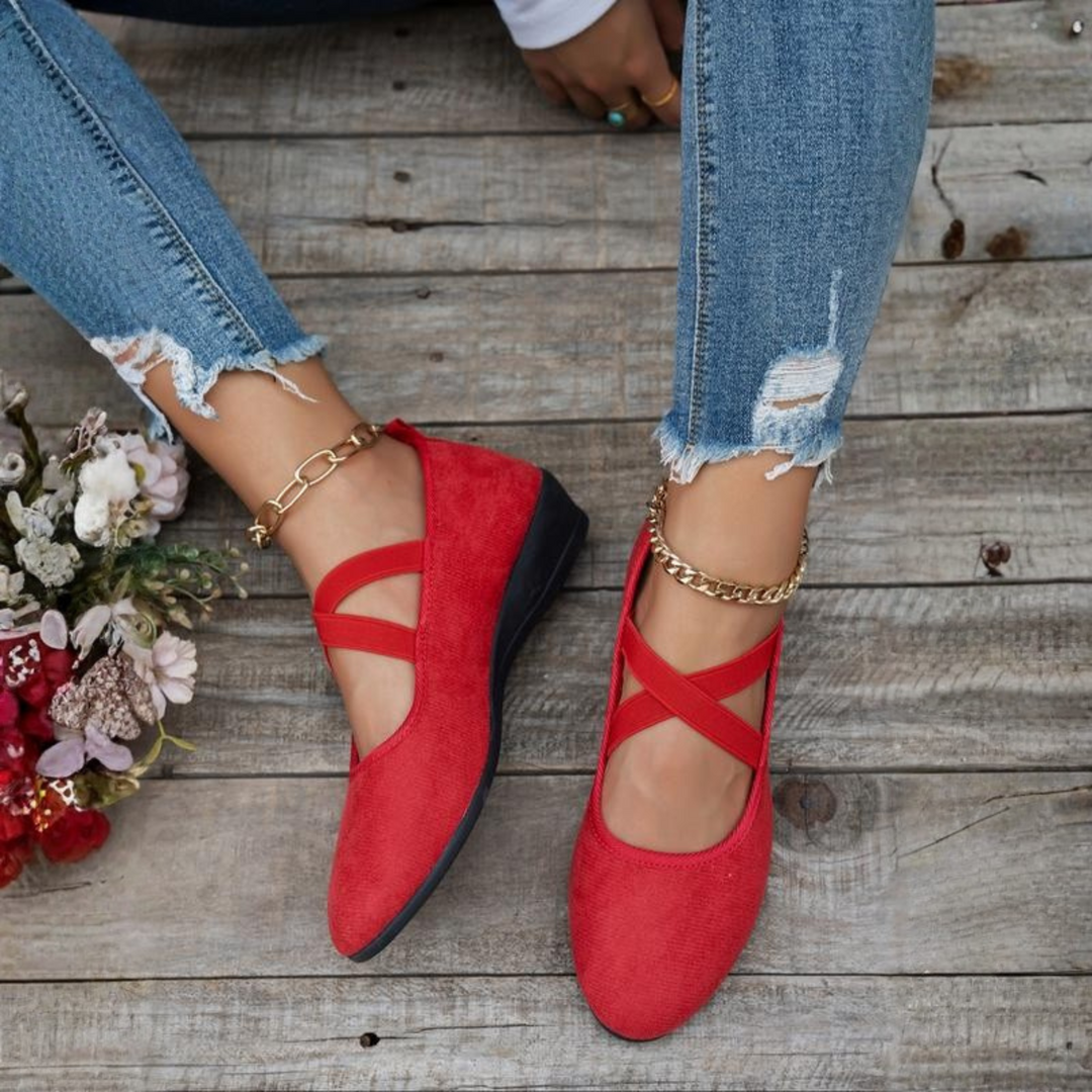 Mira | Comfort Wedge Ballet Flats