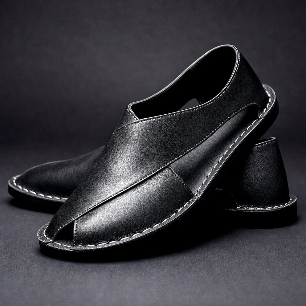 Stefano Leather Mules