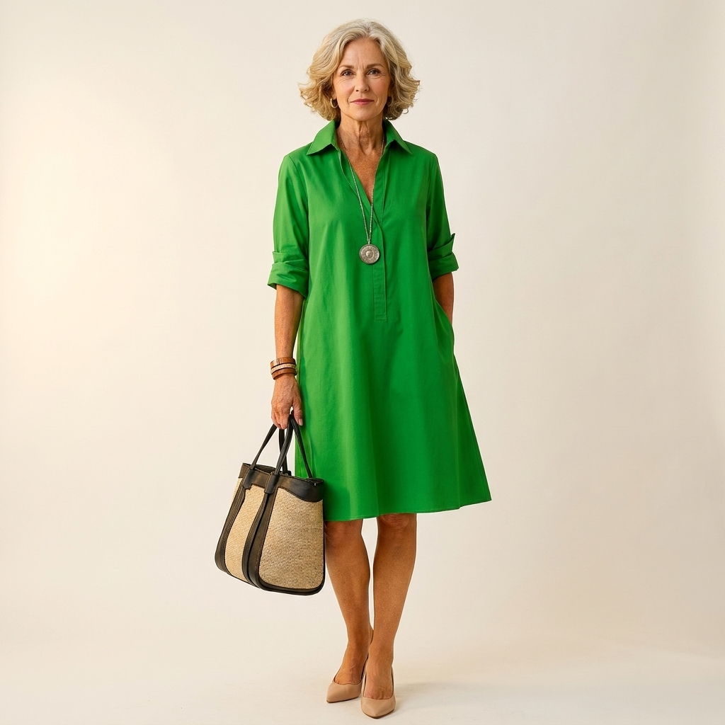 Riley | The Emerald Shirt-Dress