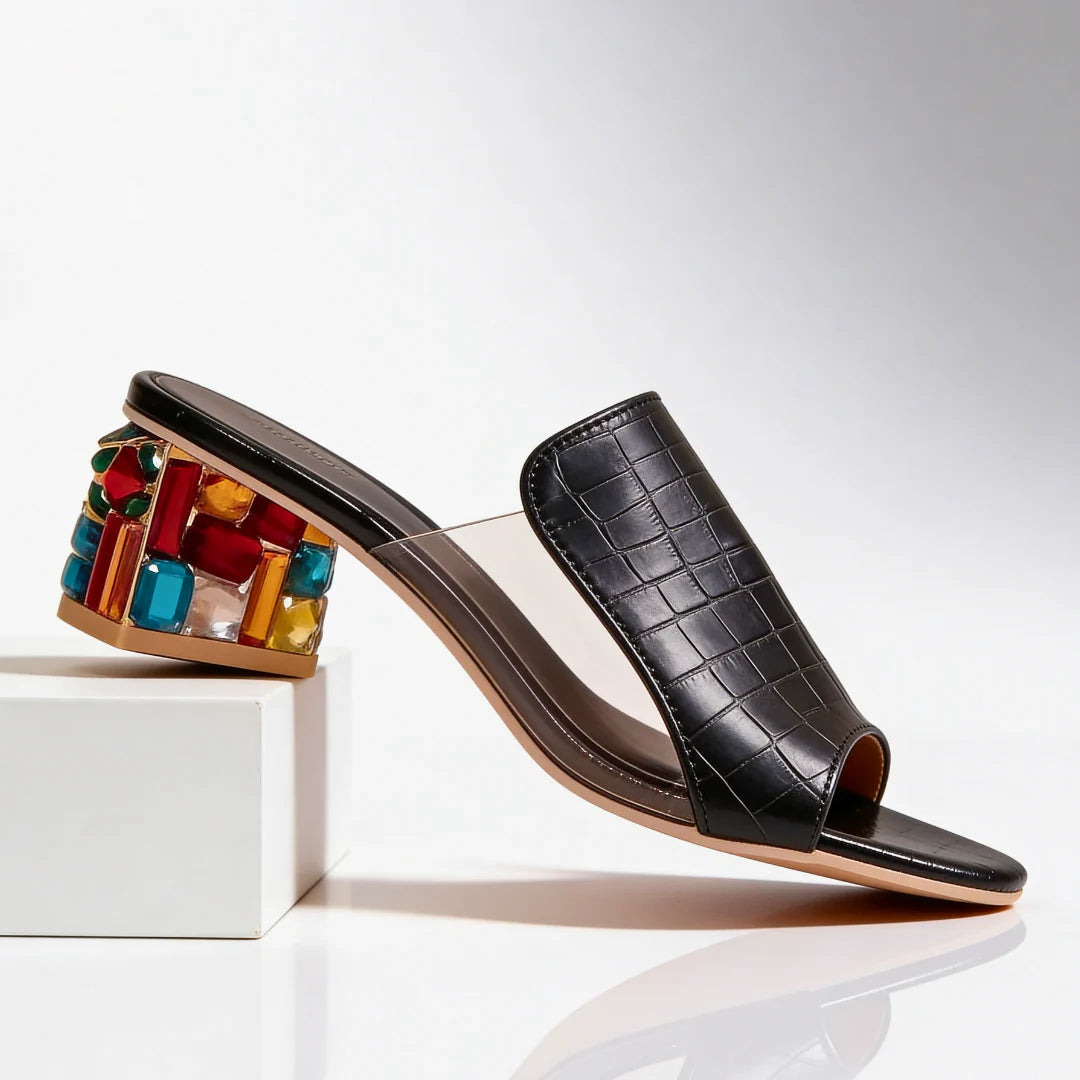 Mira Jewel Heel Slides