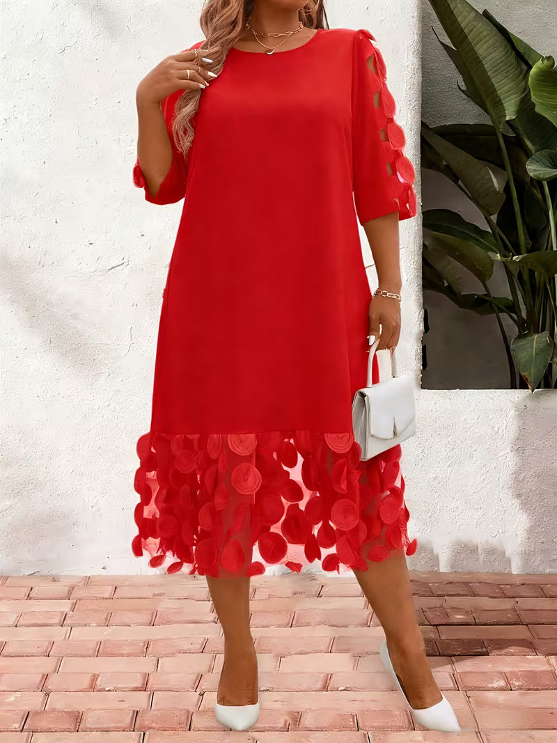 Petal-Hem Occasion Dress