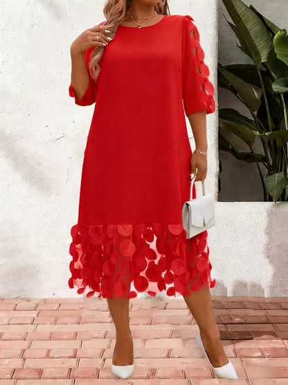 Petal-Hem Occasion Dress