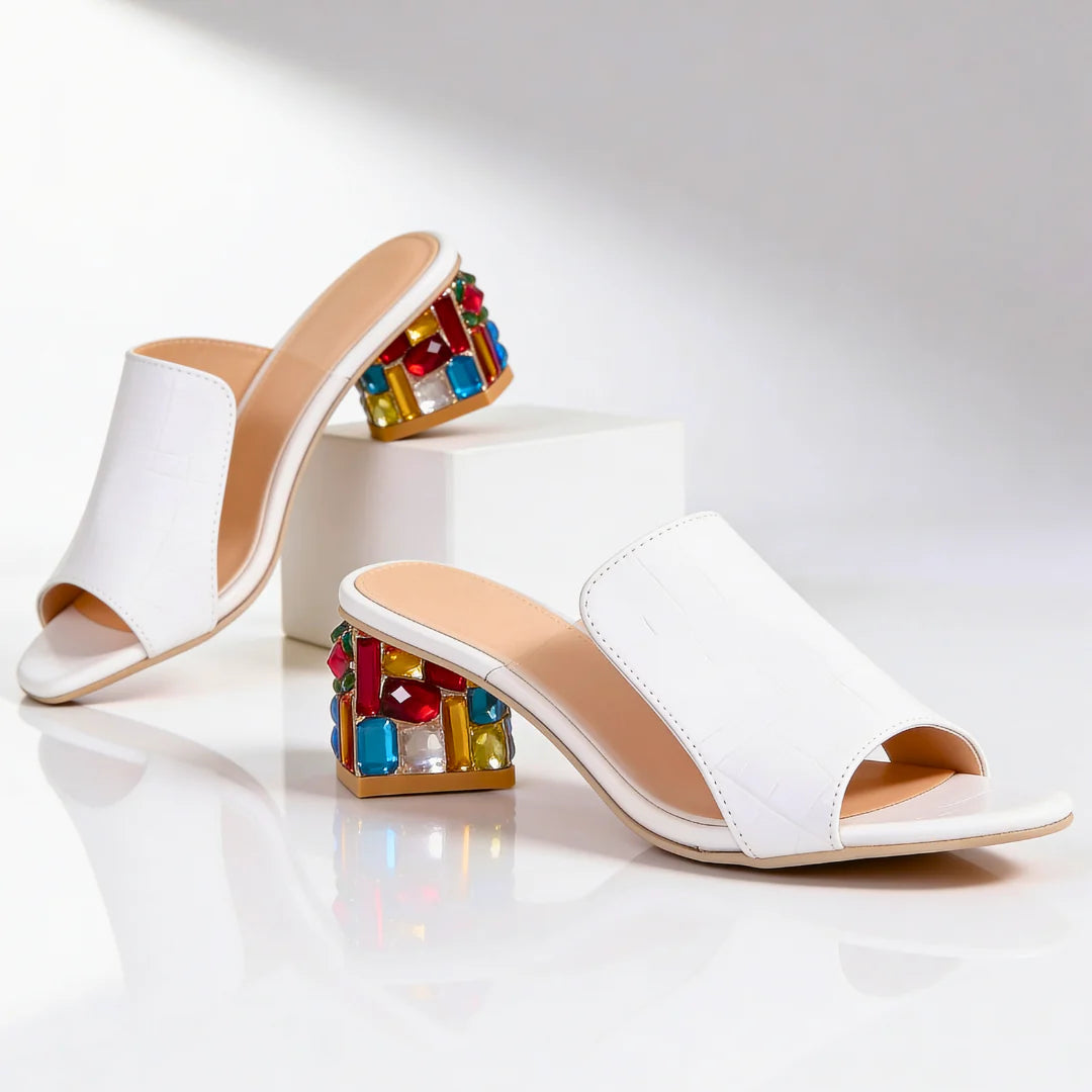 Mira Jewel Heel Slides