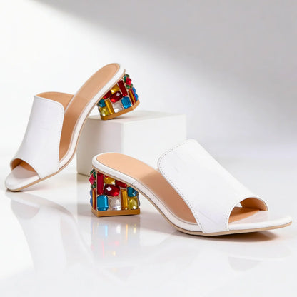 Mira Jewel Heel Slides
