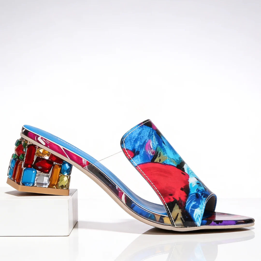 Mira Jewel Heel Slides