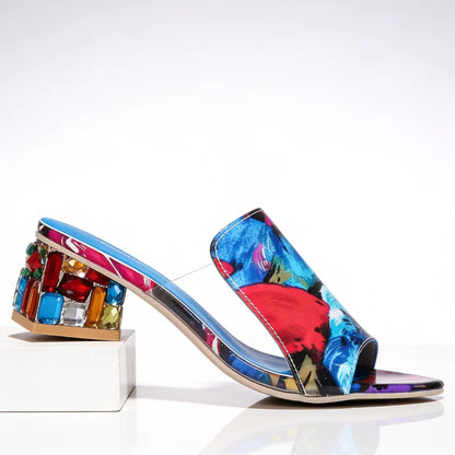Mira Jewel Heel Slides