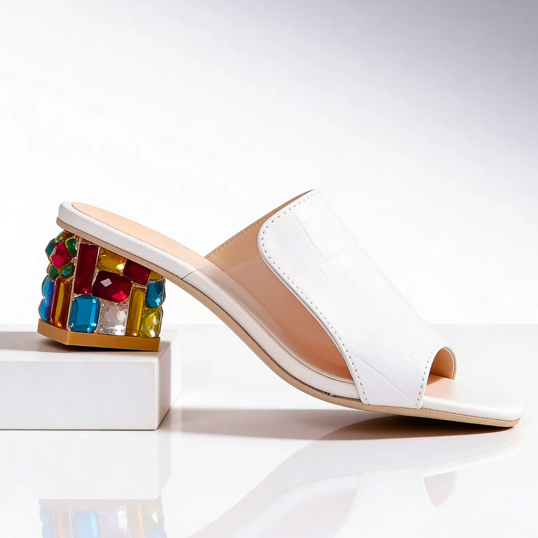 Mira Jewel Heel Slides