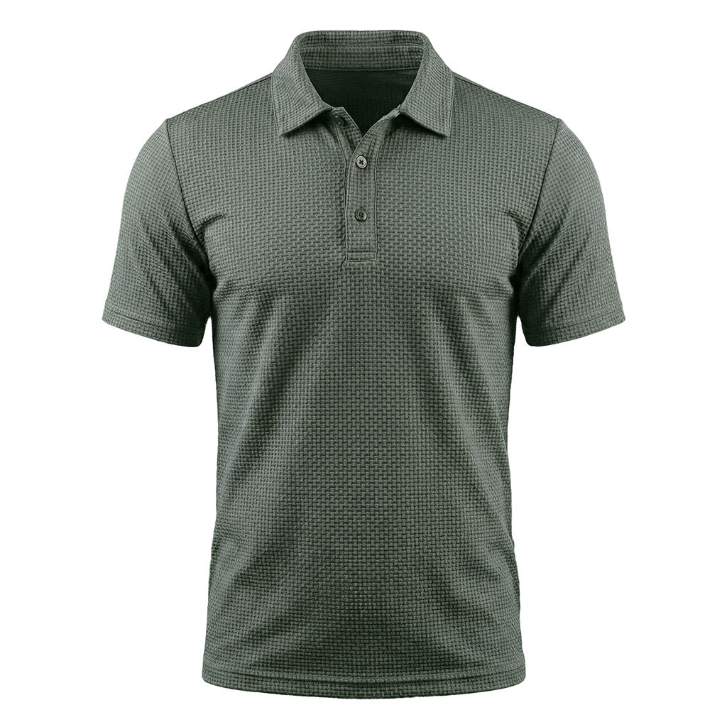 The Waffle Drape Polo