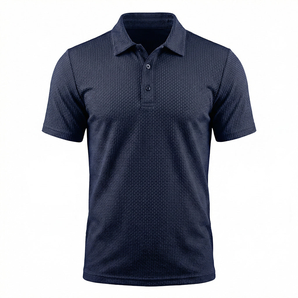 The Waffle Drape Polo