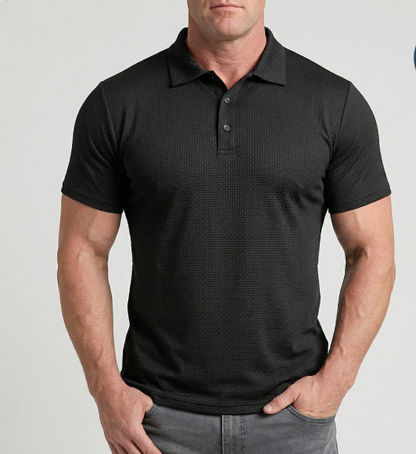 The Waffle Drape Polo