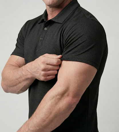 The Waffle Drape Polo