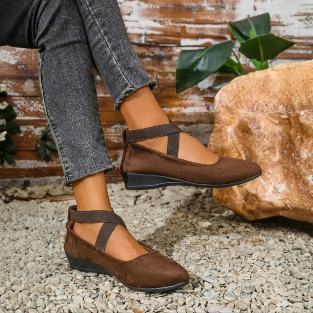 Mira | Comfort Wedge Ballet Flats