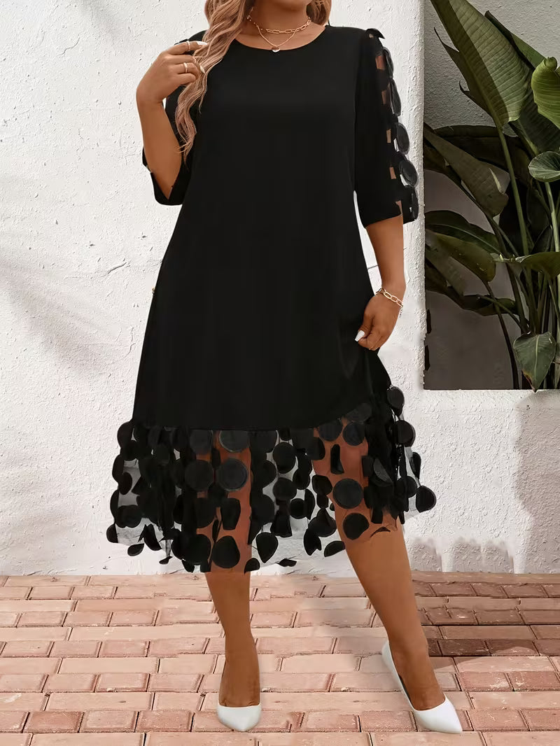 Petal-Hem Occasion Dress