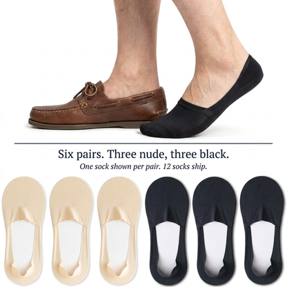 No-Show Liner Socks — 6-Pack
