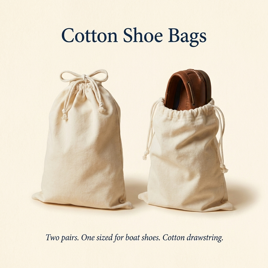 Cotton Shoe Bags — 2-Pack