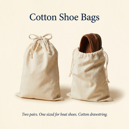 Cotton Shoe Bags — 2-Pack
