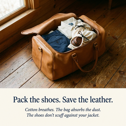 Cotton Shoe Bags — 2-Pack