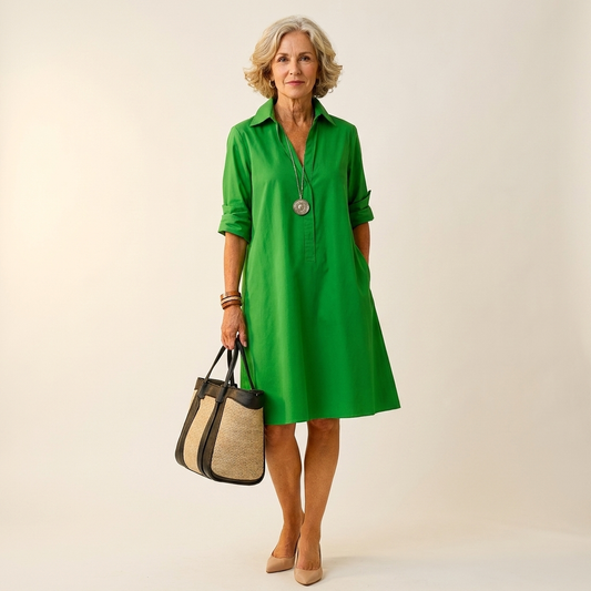 Riley | The Emerald Shirt-Dress