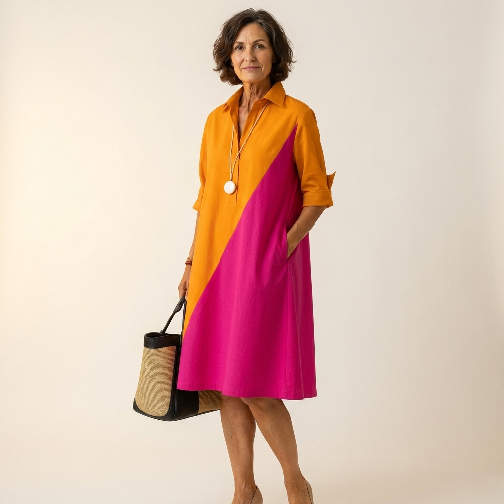 Kayla | The Colorblock Shift-Dress