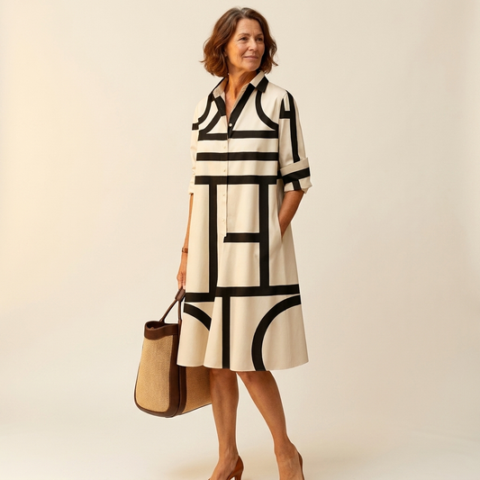 Ellie | The Cream Architect Shirt-Dress