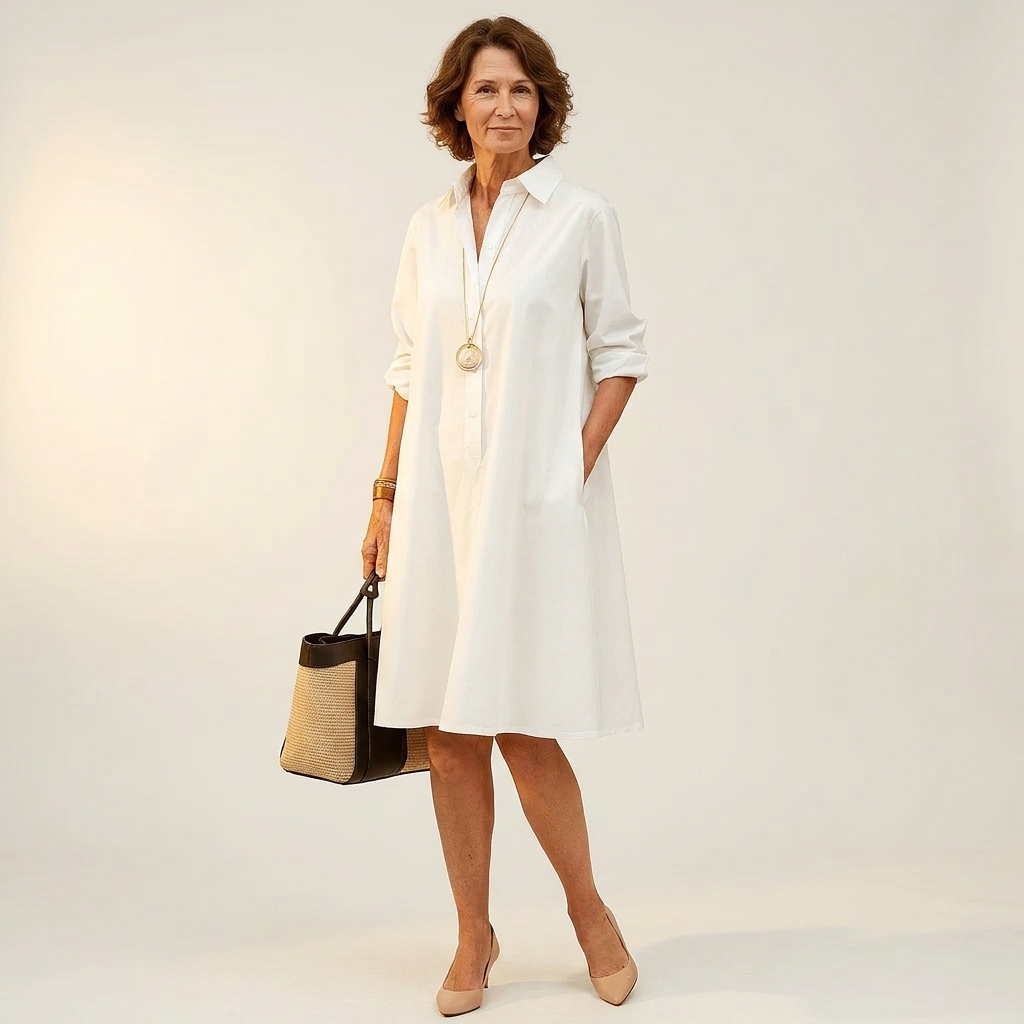 Sadie | The White Shirt-Dress