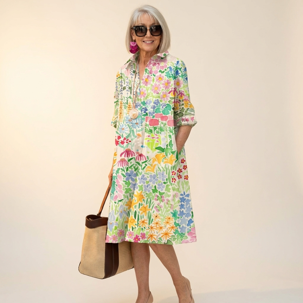 Paige | The Wildflower Garden Shirt-Dress