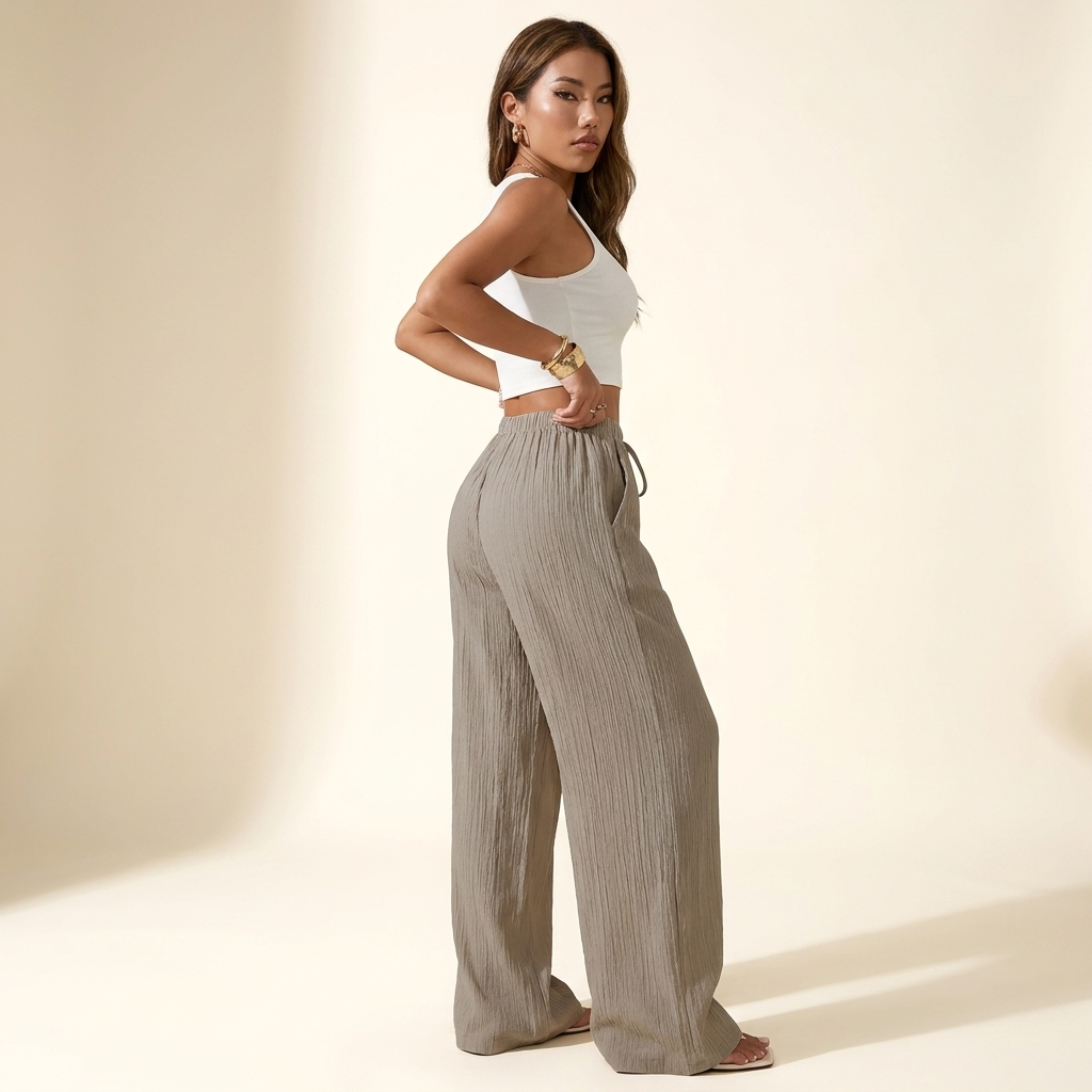 Margot High-Waist Wide-Leg Pants