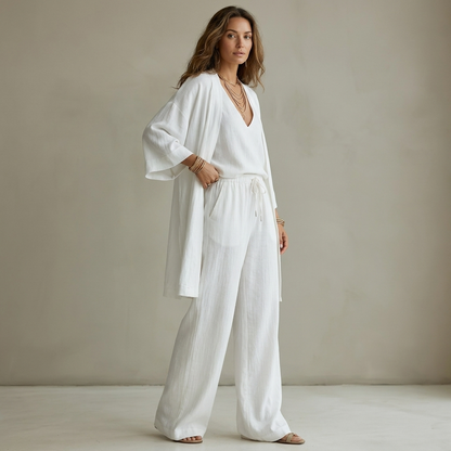 Margot 3-Piece Linen-Look Set