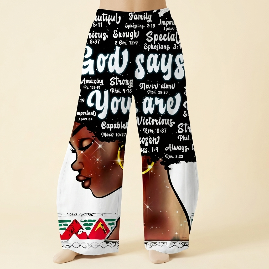 The "God Says You Are" Wide-Leg Pant