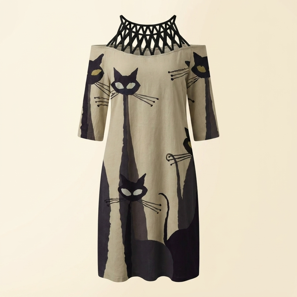 The Whiskers Cold-Shoulder Dress