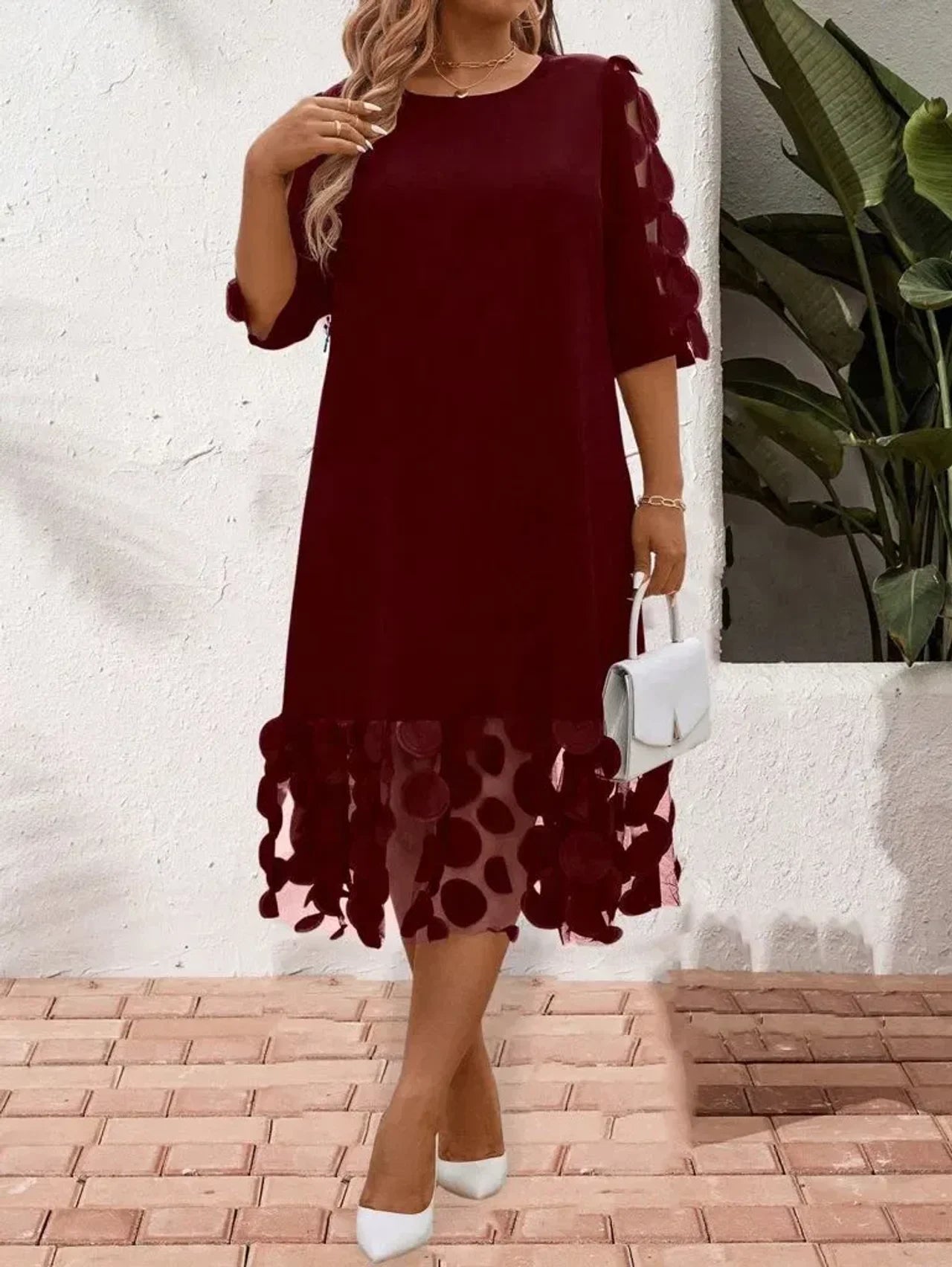 Petal-Hem Occasion Dress