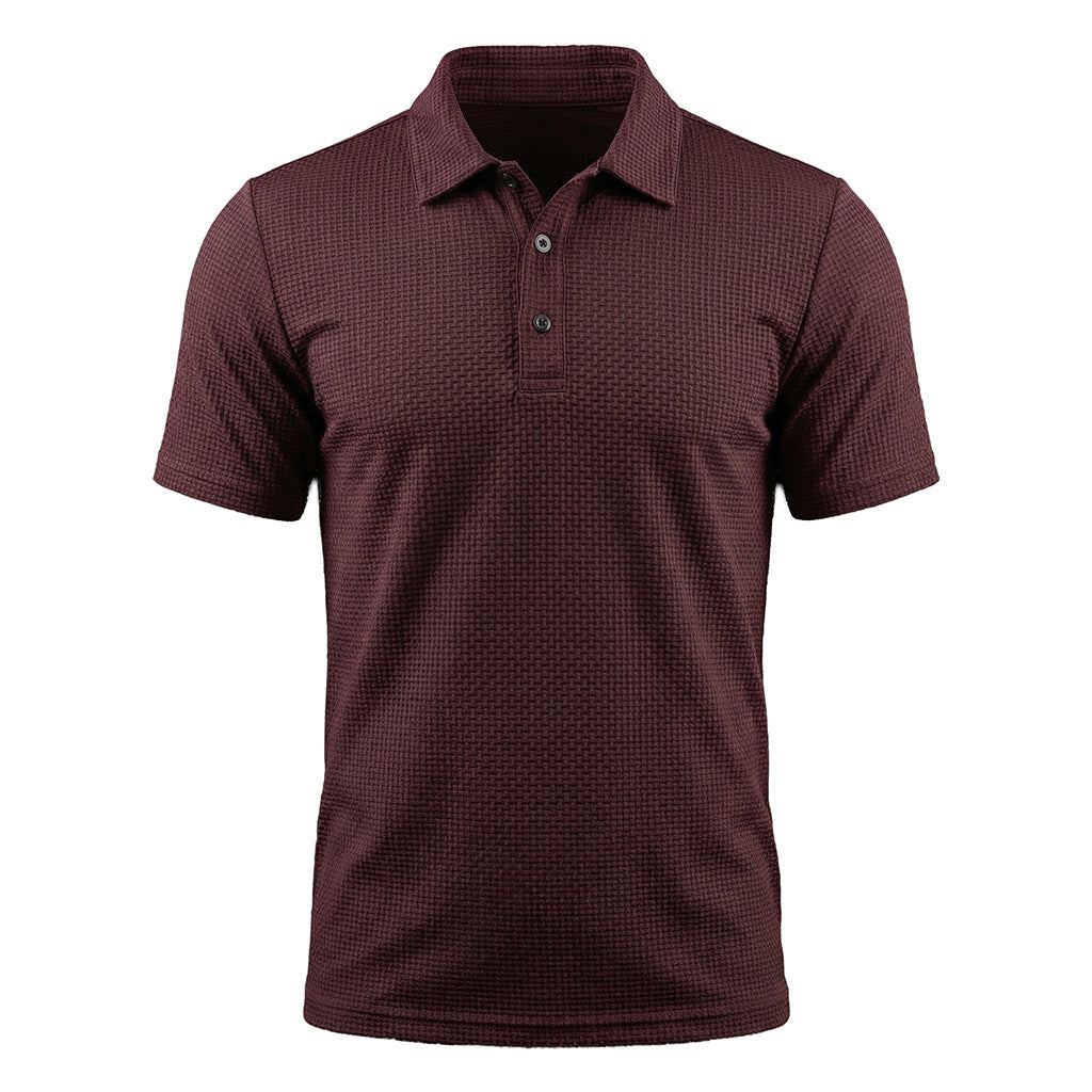The Waffle Drape Polo