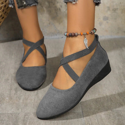 Mira | Comfort Wedge Ballet Flats