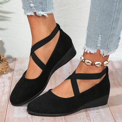 Mira | Comfort Wedge Ballet Flats