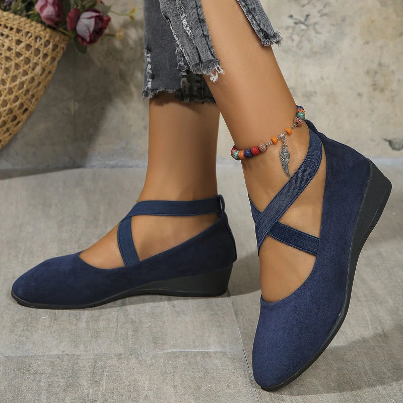 Mira | Comfort Wedge Ballet Flats