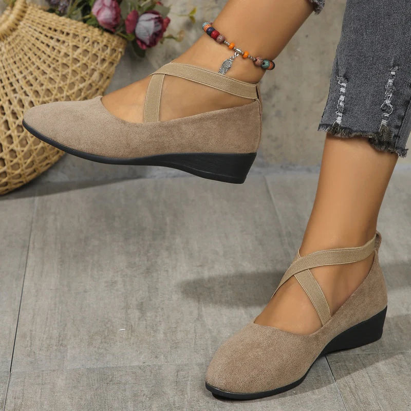 Mira | Comfort Wedge Ballet Flats