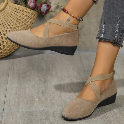 Mira | Comfort Wedge Ballet Flats